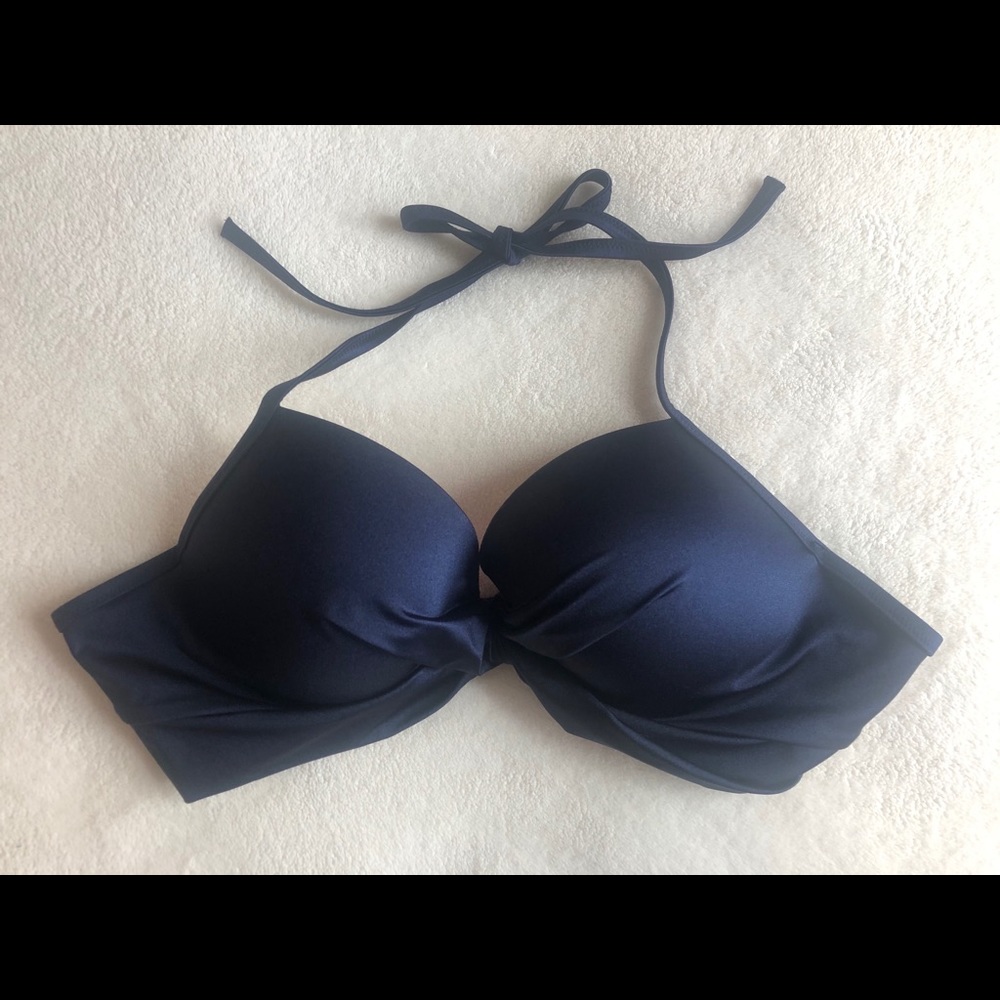 NWOT- Navy Bikini Top